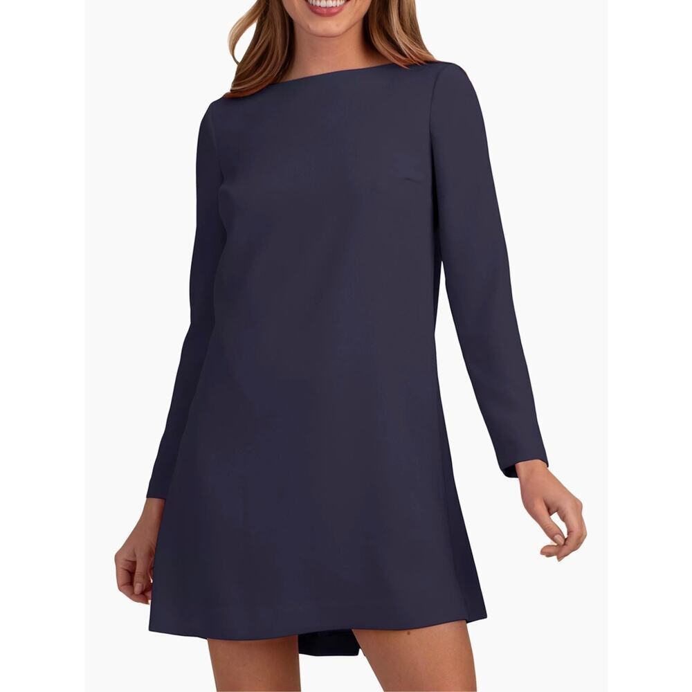 Trina Turk Lavaliere Dress Navy 2 NWT $248